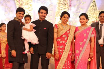 Hero Aadi Wedding Reception Photos